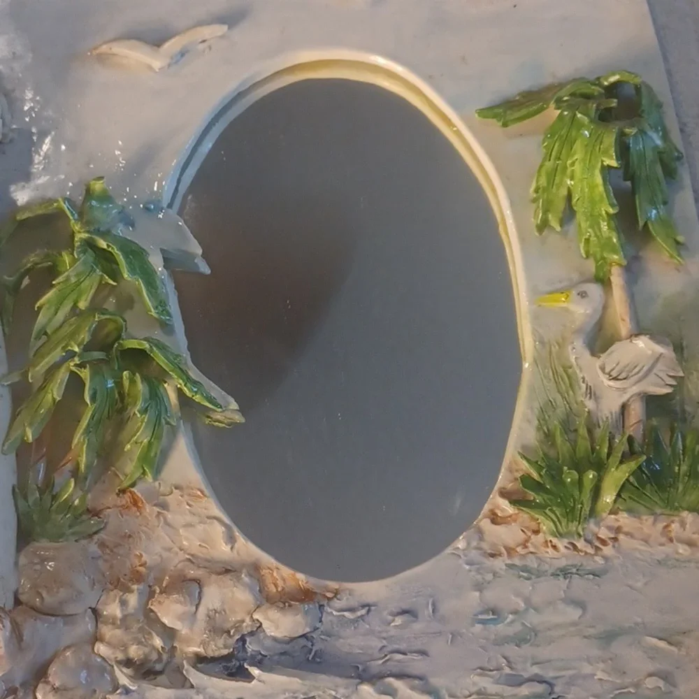 Y2K 2000s Coastal Wall Mirror – Handcrafted Nautical Lighthouse